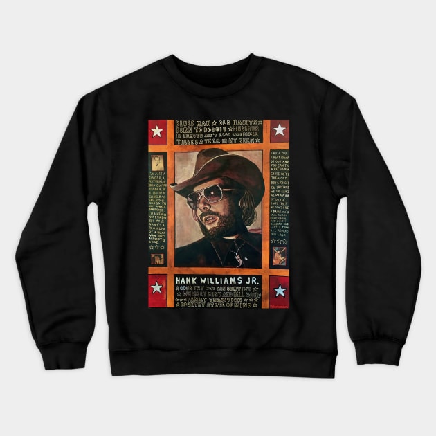 Blues Man Crewneck Sweatshirt by Raybomusic01